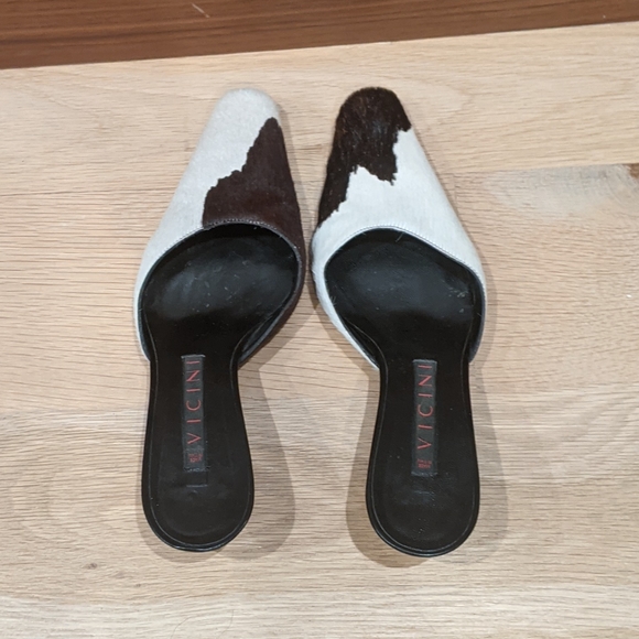 Vicini vintage cow print kitten heel mules - Picture 4 of 10